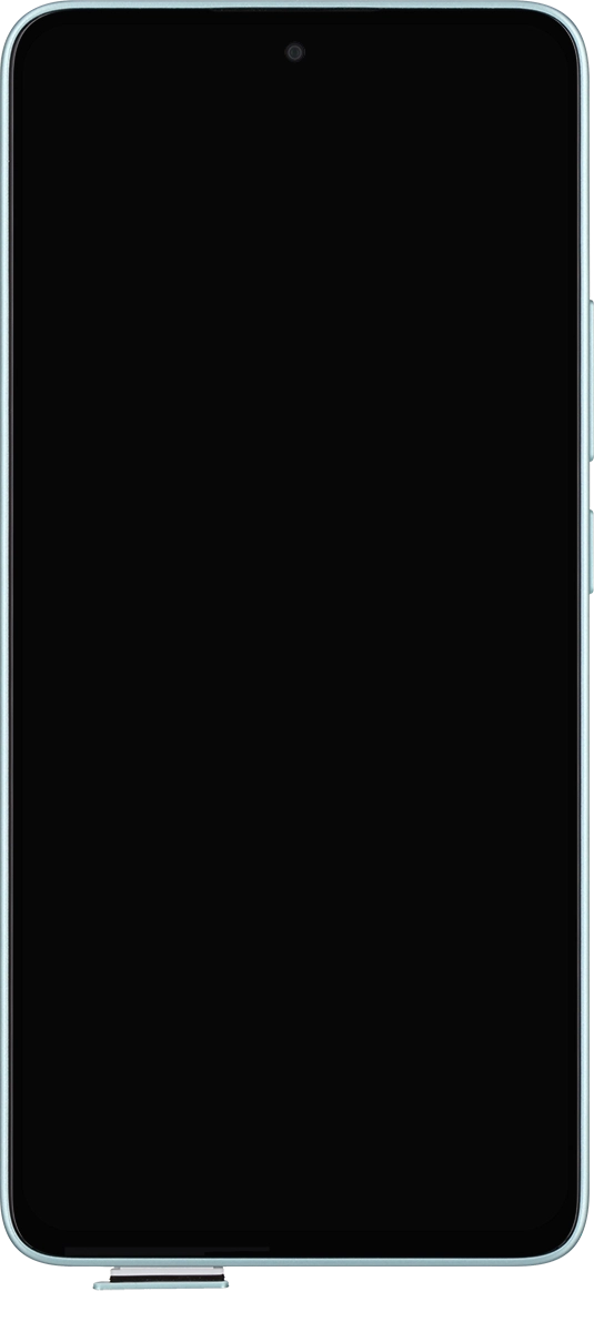 Retira el contenedor de tarjetas del teléfono.