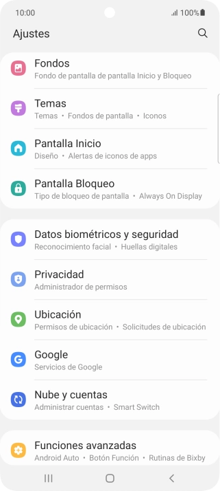 Pulsa Nube y cuentas.