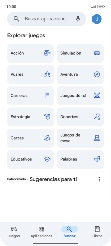 Pulsa en el campo de búsqueda.