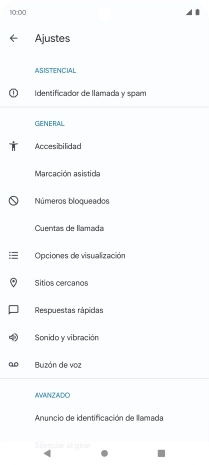 Pulsa Cuentas de llamada.