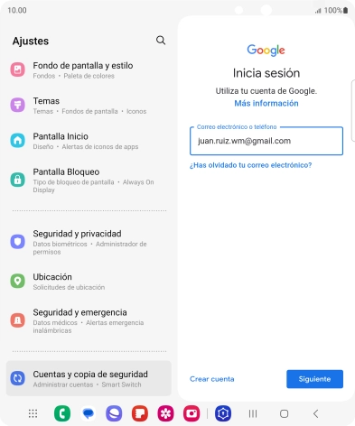 Pulsa Siguiente.