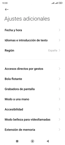 Pulsa Fecha y hora. Pulsa Fecha y hora.