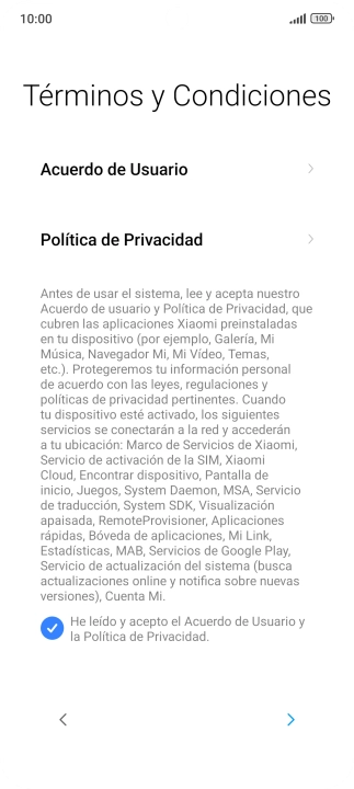 Pulsa la flecha hacia la derecha. Pulsa la flecha hacia la derecha.