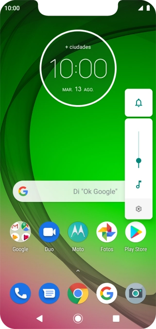 Pulsa el icono de modo de sonido las veces que sean necesarias para activar o desactivar el modo silencioso.