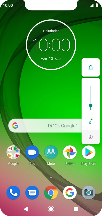Pulsa el icono de modo de sonido las veces que sean necesarias para activar o desactivar el modo silencioso.