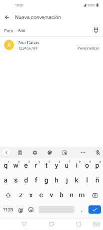 Pulsa el contacto deseado.