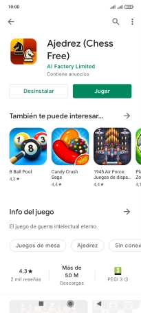 Pulsa la tecla de inicio para terminar y regresar a la pantalla de inicio.