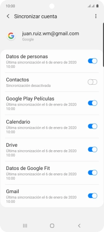 Pulsa el indicador junto a 