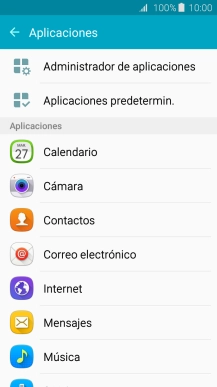 Pulsa Administrador de aplicaciones.