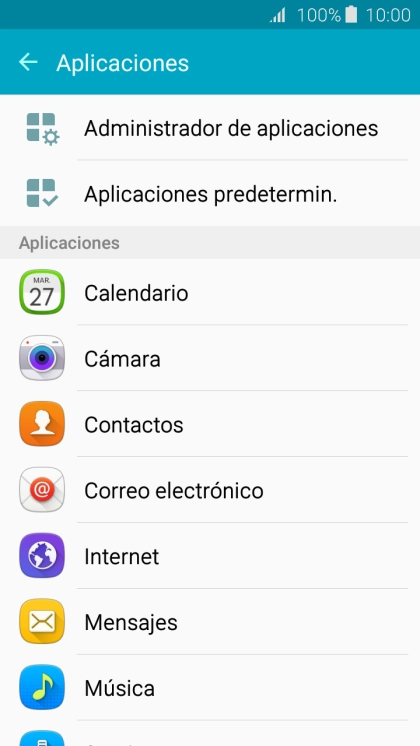 Pulsa Administrador de aplicaciones.