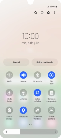 Pulsa el icono de ajustes.