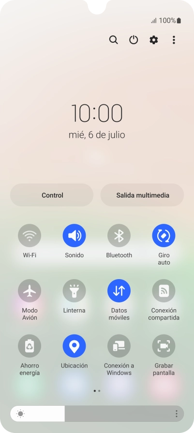 Pulsa el icono de ajustes.