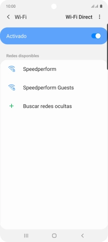 Pulsa la red wifi deseada.