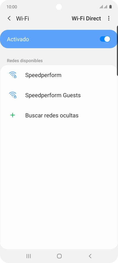 Pulsa la red wifi deseada.