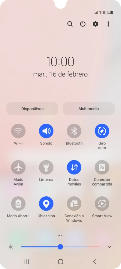 Pulsa el icono de ajustes.