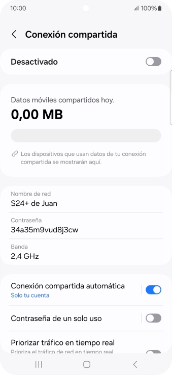Pulsa Nombre de red.