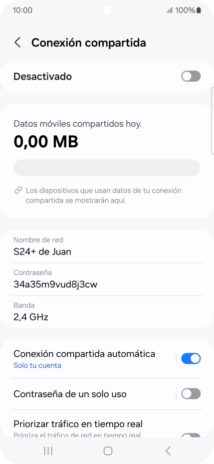 Pulsa Nombre de red.