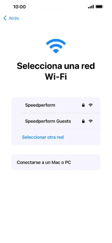 Pulsa la red wifi deseada.