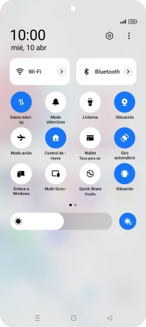 Pulsa el icono de ajustes.