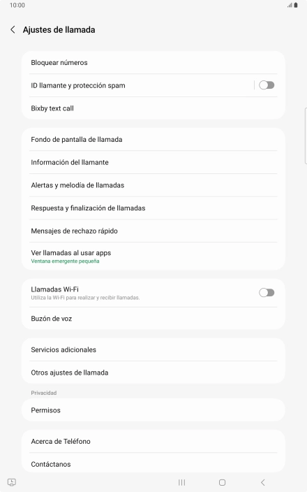 Pulsa Buzón de voz.