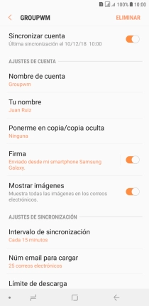 Pulsa el indicador junto a 