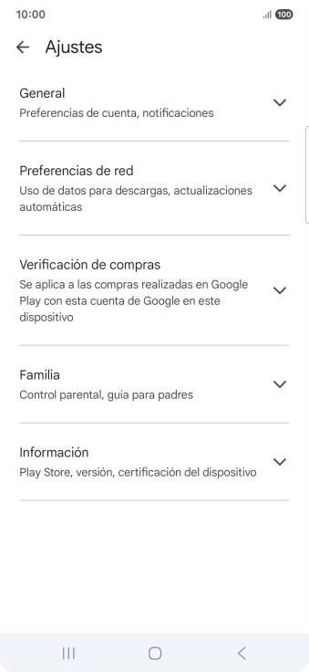 Pulsa Preferencias de red.