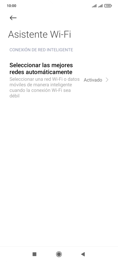 Pulsa Seleccionar las mejores redes automáticamente. Pulsa Seleccionar las mejores redes automáticamente.
