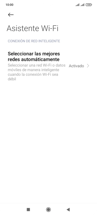 Pulsa Seleccionar las mejores redes automáticamente. Pulsa Seleccionar las mejores redes automáticamente.