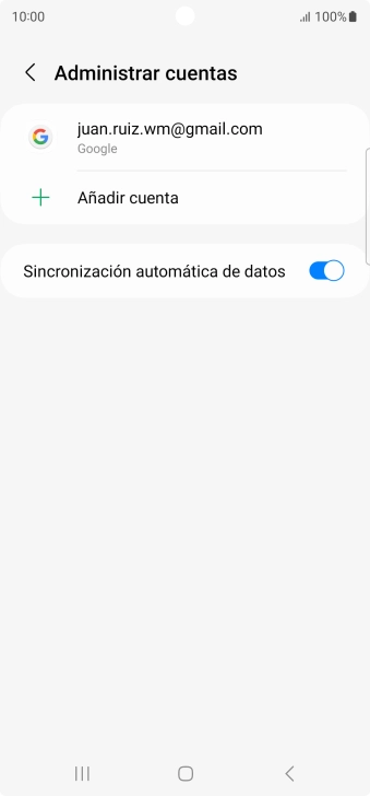 Pulsa Añadir cuenta.