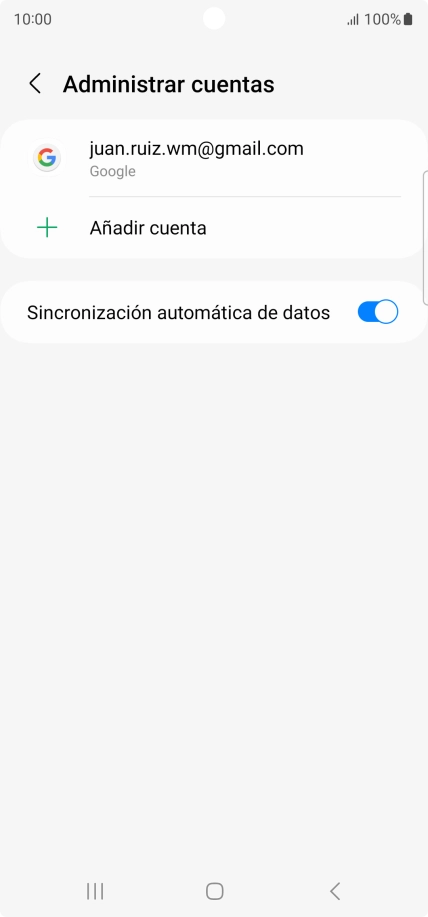 Pulsa Añadir cuenta.