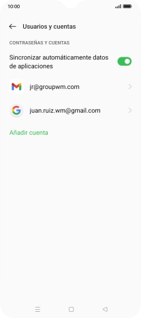 Pulsa el indicador junto a 