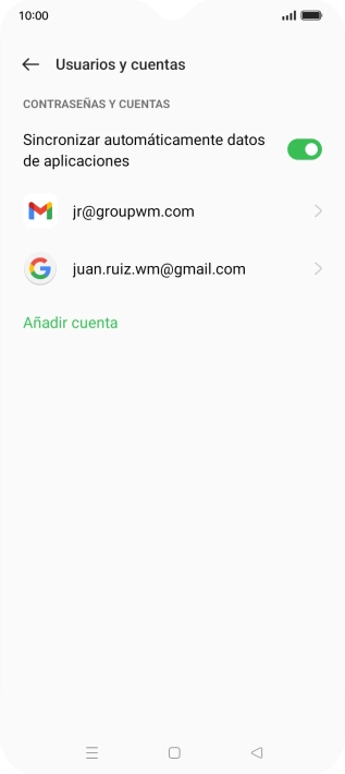 Pulsa el indicador junto a 