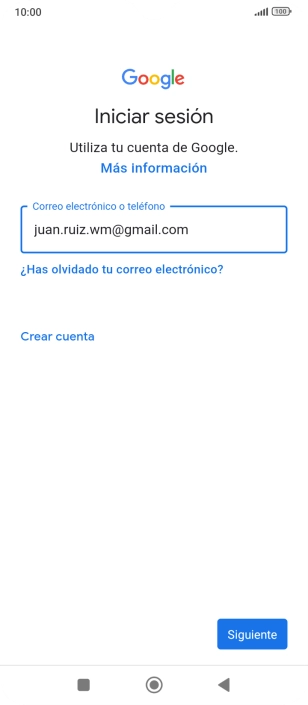 Pulsa Siguiente.