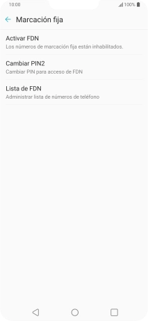 Pulsa Activar FDN.