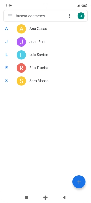 Pulsa el contacto deseado.