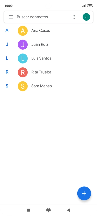 Pulsa el contacto deseado.