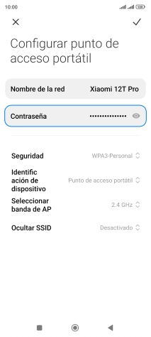 Pulsa el icono de aceptar.