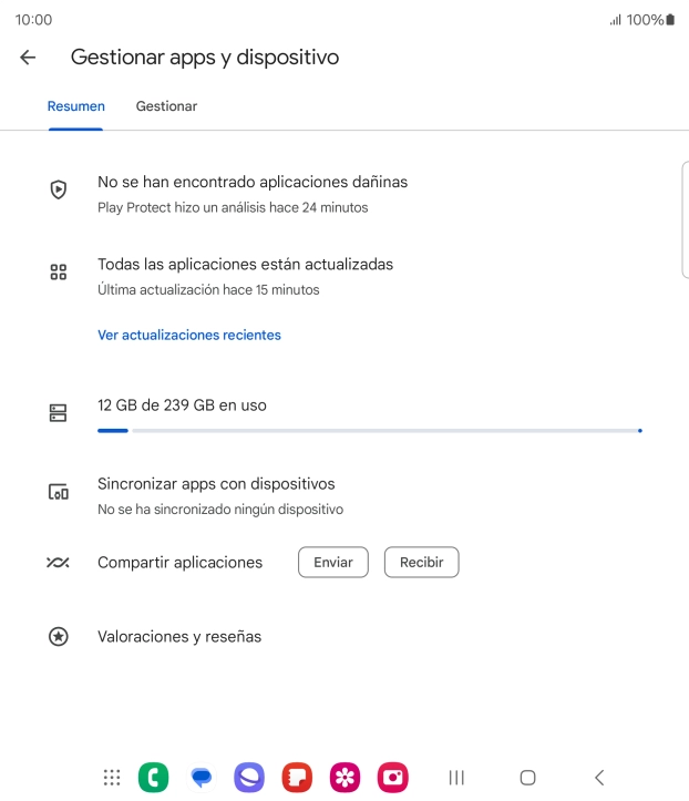 Pulsa Gestionar.