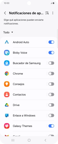 Pulsa la lista desplegable.