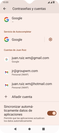 Pulsa el indicador junto a 