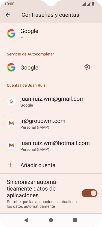 Pulsa el indicador junto a 