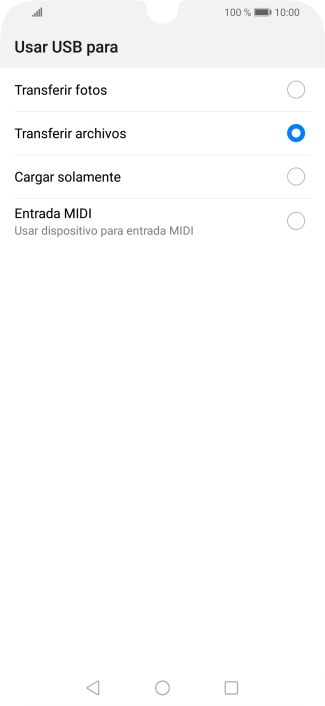 Pulsa Transferir archivos.