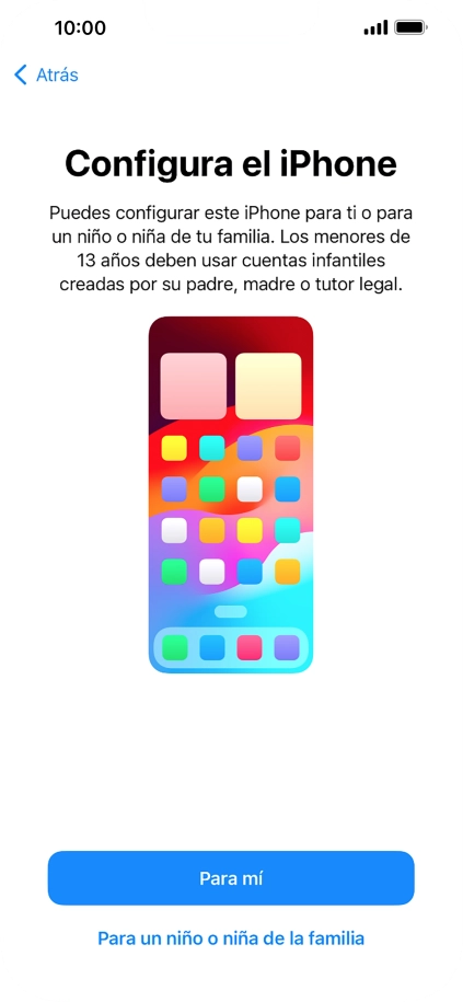 Pulsa Para mí.