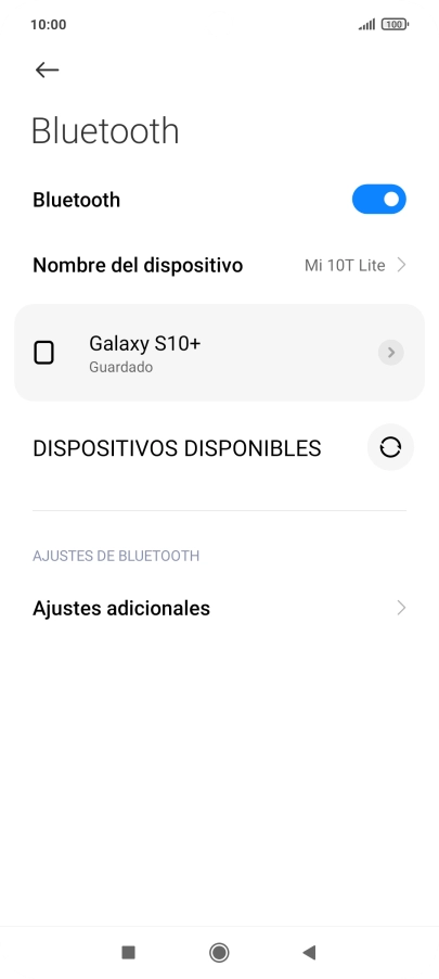 Pulsa la tecla de inicio para terminar y regresar a la pantalla de inicio.
