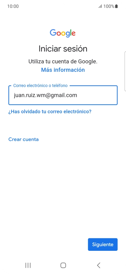 Pulsa Siguiente.