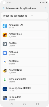 Pulsa la app deseada.