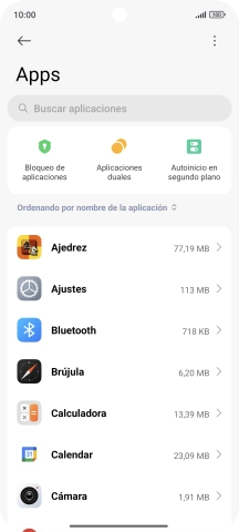 Pulsa la app deseada.