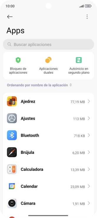 Pulsa la app deseada.