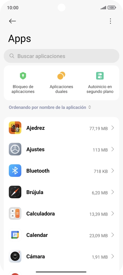 Pulsa la app deseada.
