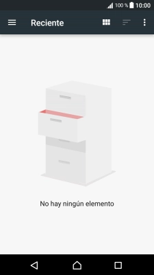 Desliza el dedo hacia la derecha por la pantalla. Desliza el dedo hacia la derecha por la pantalla.
